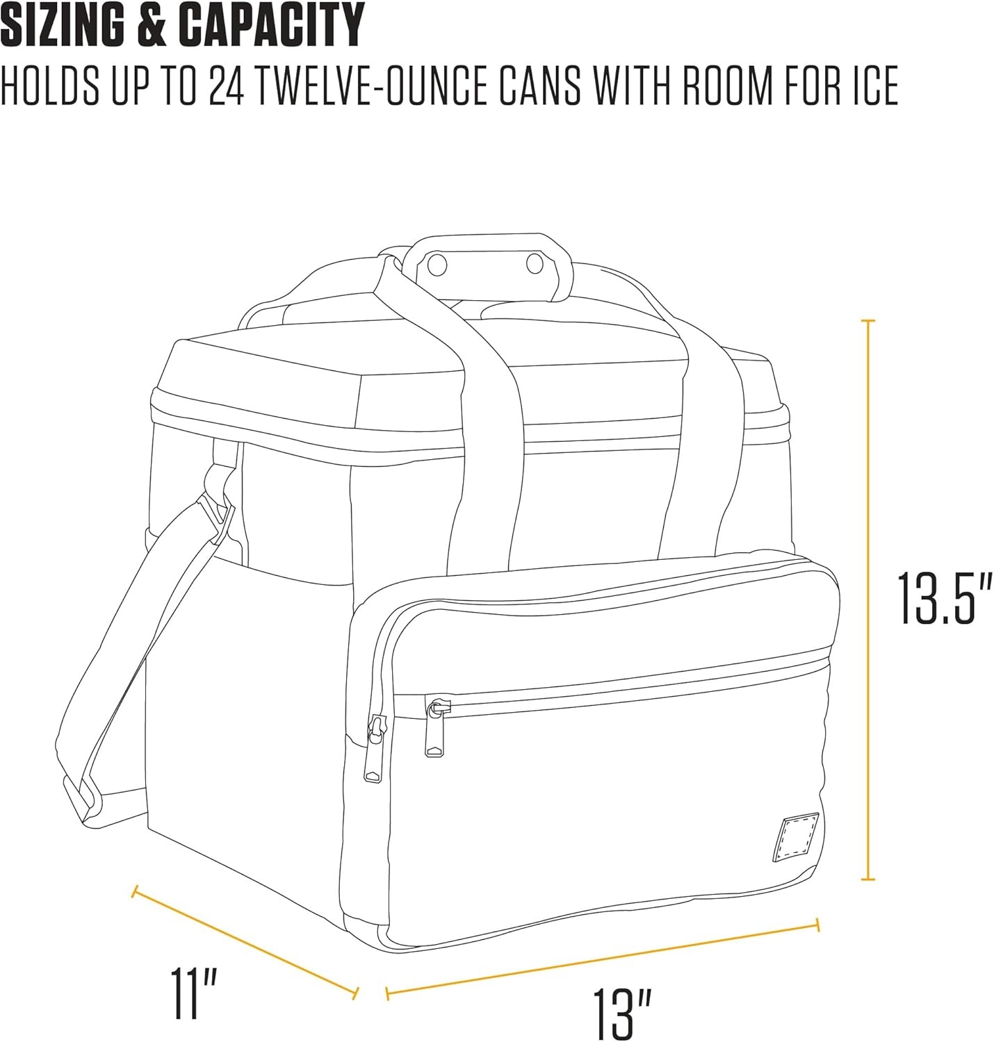 image:imageCarhartt Thick Foam Fully Insulated Cold Front Coolers Premium Ice Retention Durable Water Resistant Material WFront Zippered PocketTarmac