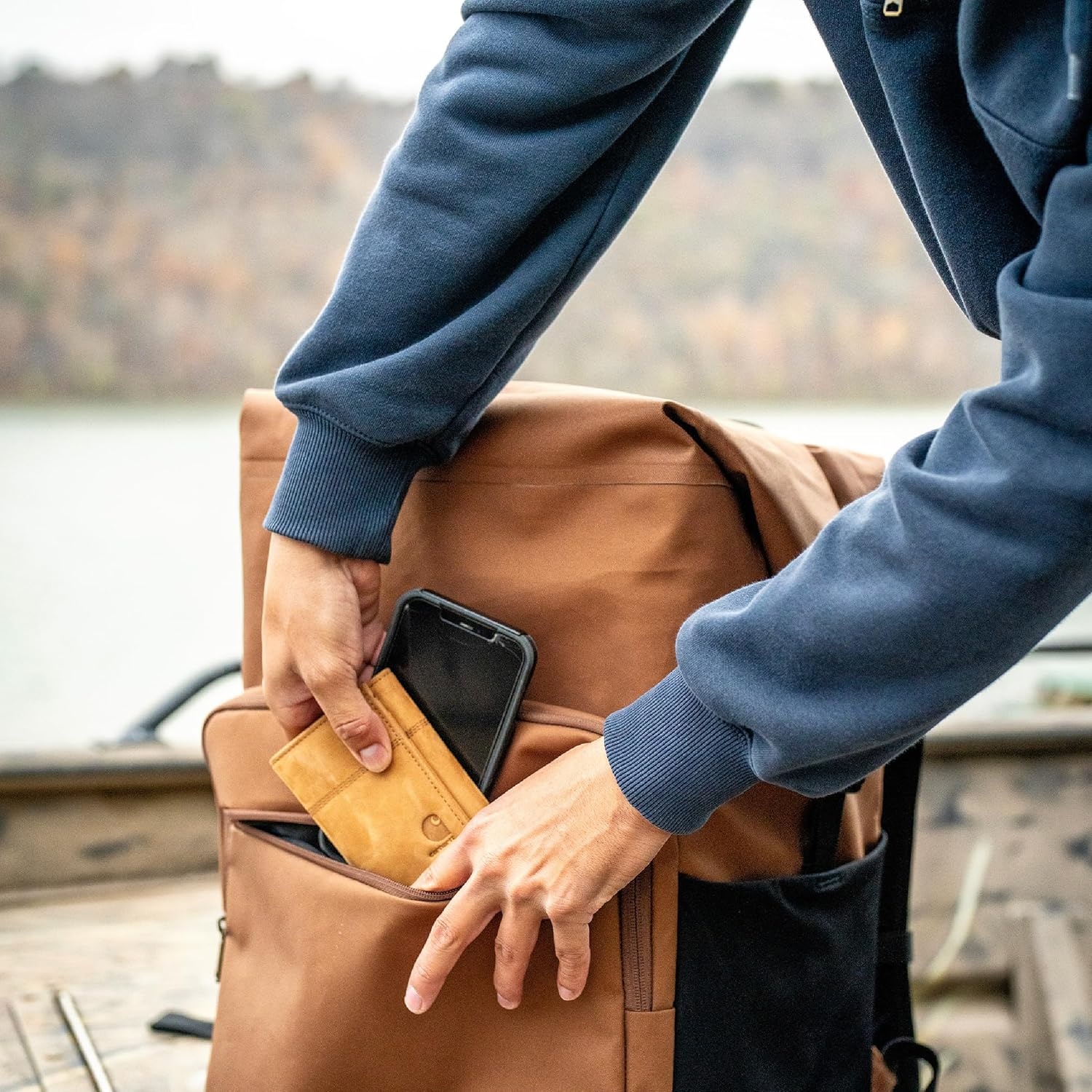 image:imageCarhartt Thick Foam Fully Insulated Cold Front Coolers Premium Ice Retention Durable Water Resistant Material WFront Zippered PocketTarmac