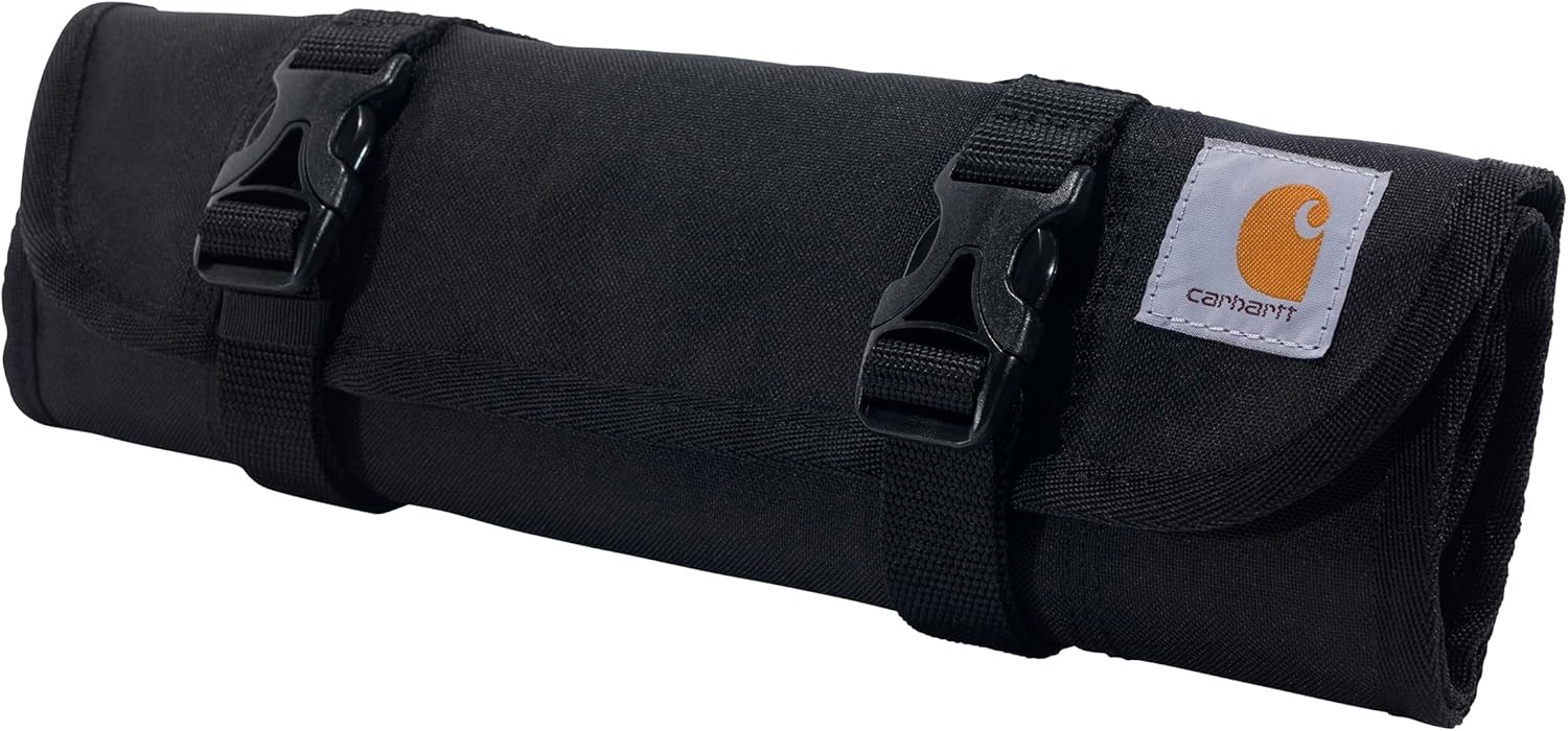 image:imageCarhartt Utility Roll Organizer Durable WaterResistant Tool Roll Black 16 PocketBlack