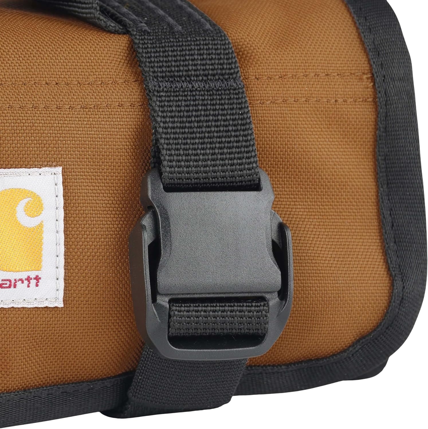 image:imageCarhartt Utility Roll Organizer Durable WaterResistant Tool Roll Black 16 PocketCarhartt Brown