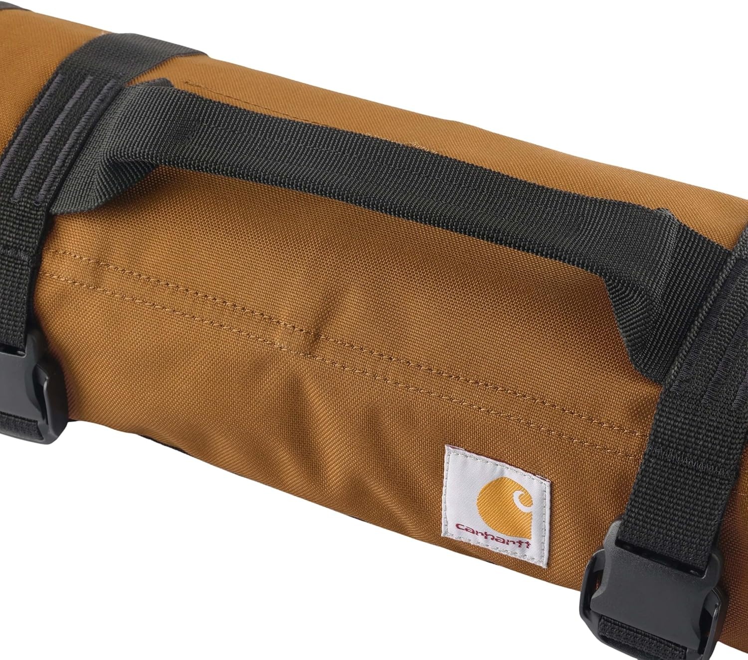 image:imageCarhartt Utility Roll Organizer Durable WaterResistant Tool Roll Black 16 PocketCarhartt Brown