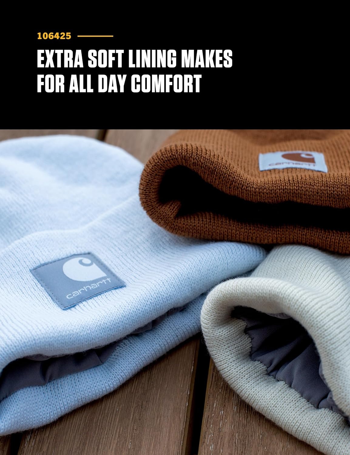 image:imageCarhartt Womens Knit SatinLined BeanieTradewind