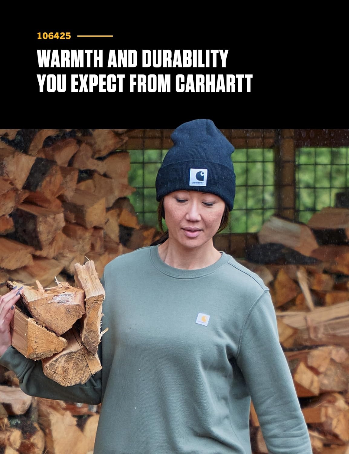 image:imageCarhartt Womens Knit SatinLined BeanieTradewind
