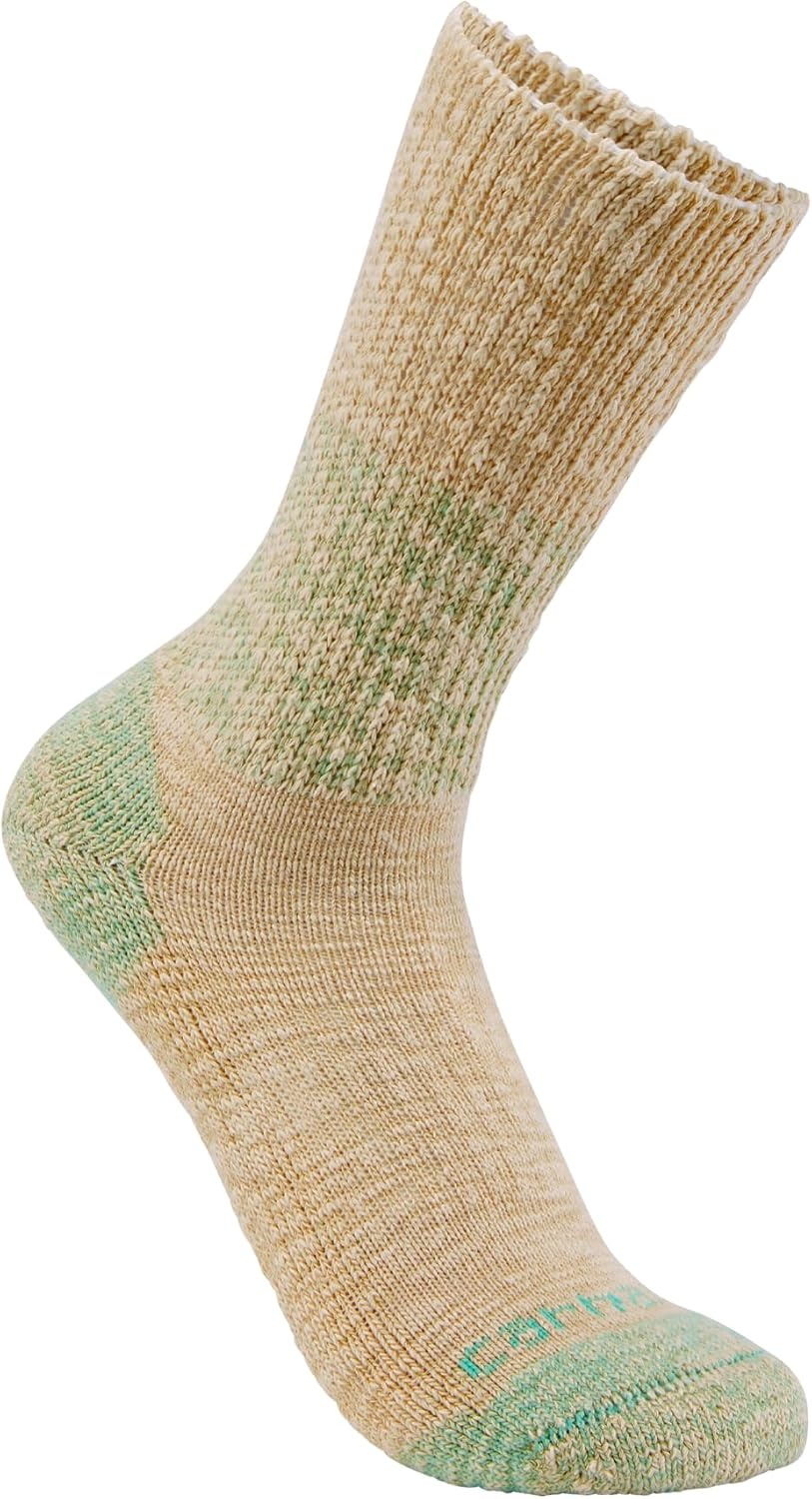 image:imageCarhartt Womens Midweight Cotton Blend Crew Sock 2 PackAssorted 02