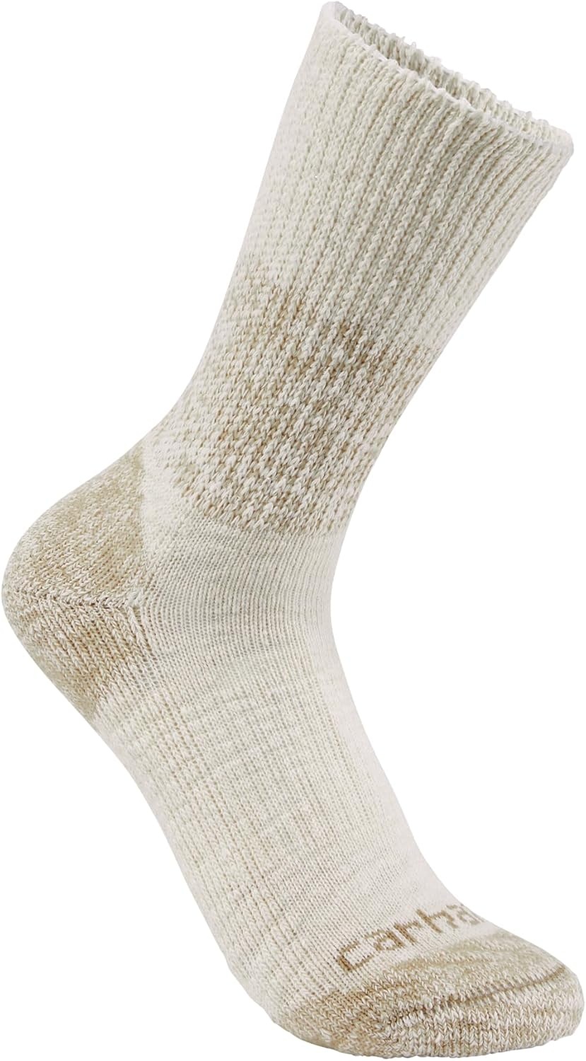 image:imageCarhartt Womens Midweight Cotton Blend Crew Sock 2 PackAssorted 02