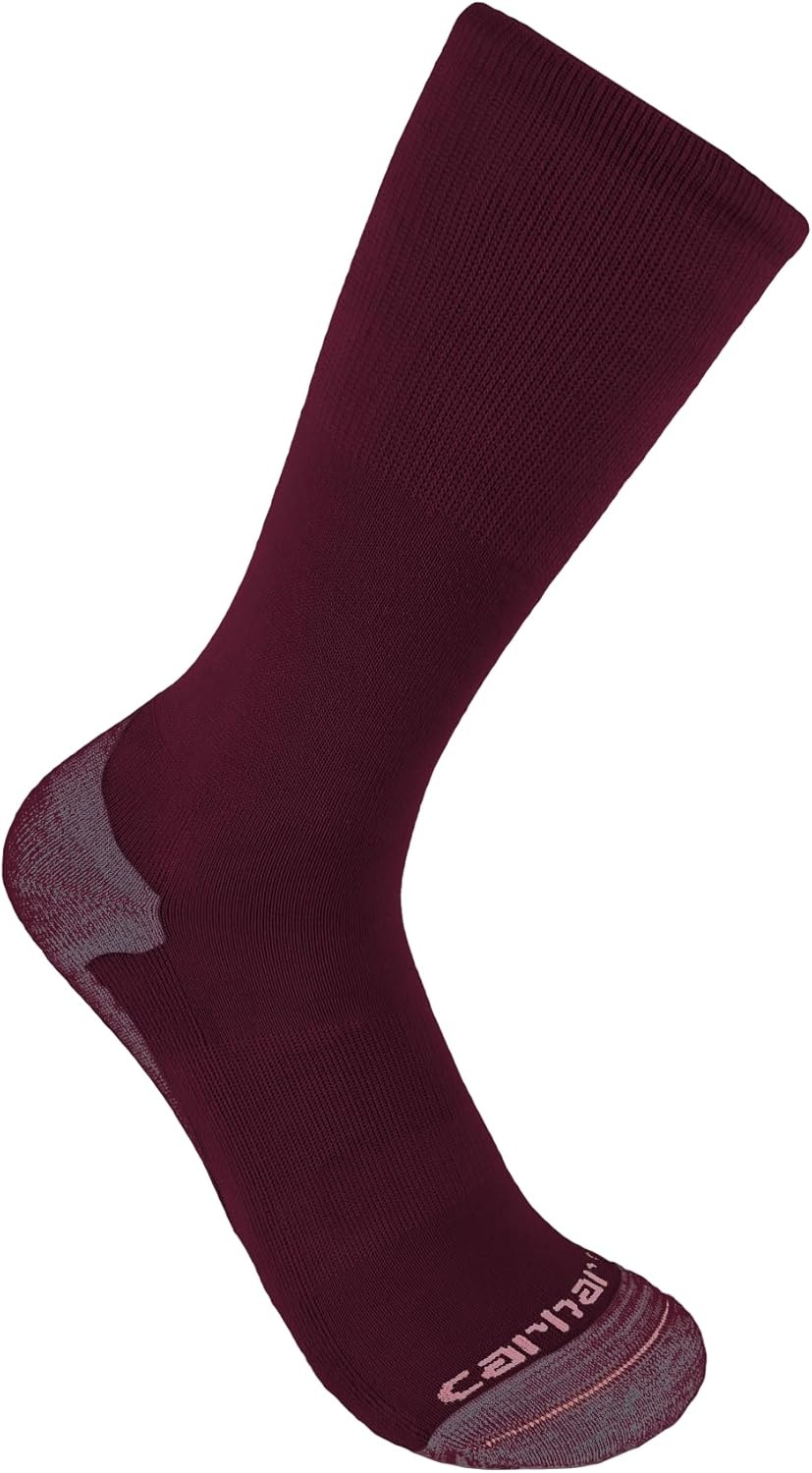 image:imageCarhartt Womens Midweight CottonTencel Comfort Crew Sock 3 PackAssorted 05