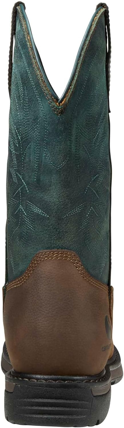 imageCarhartt Womens Montana 11 Waterproof Square Toe Wellington Work BootTanTeal