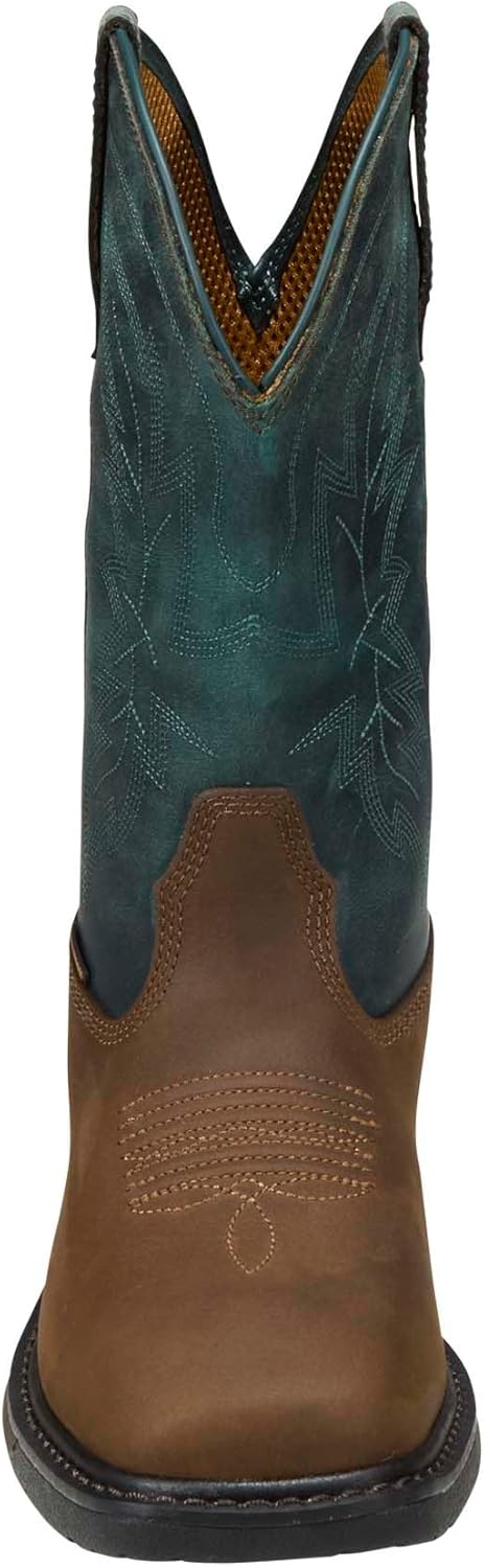 imageCarhartt Womens Montana 11 Waterproof Square Toe Wellington Work BootTanTeal