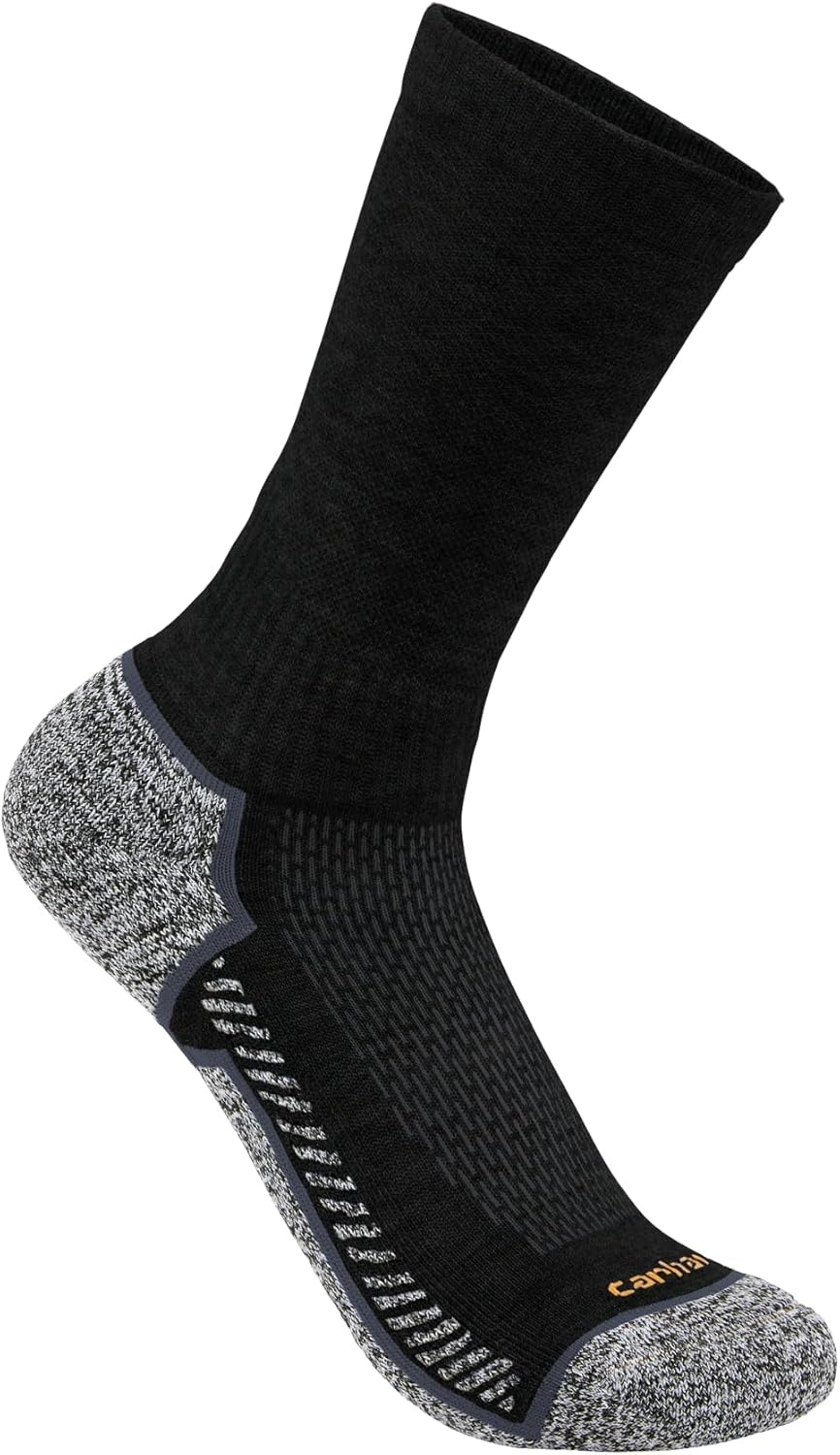 imageCarhartt Womens SC6423W Womens Force Midweight Crew Sock 3PackBlack