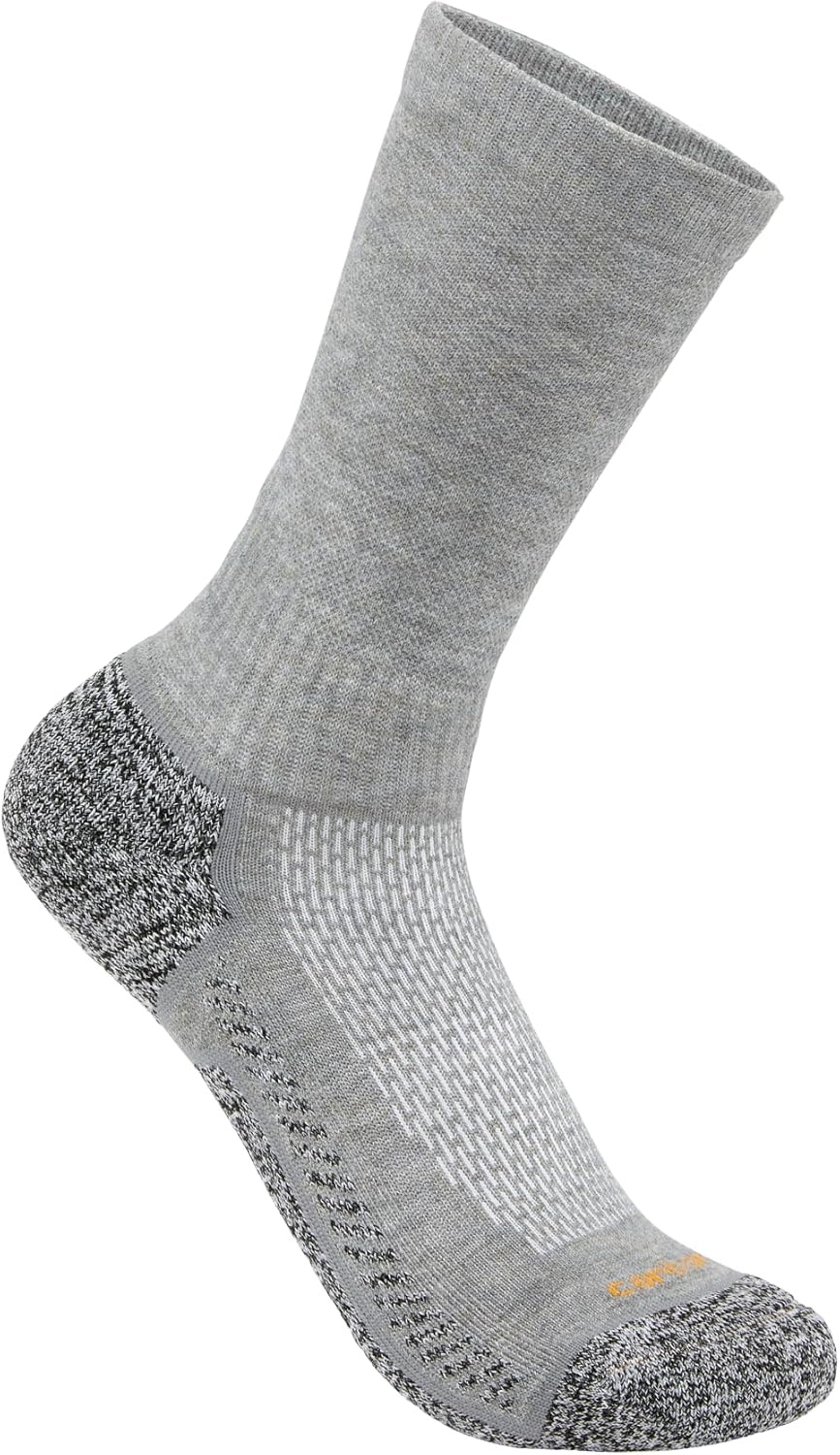 imageCarhartt Womens SC6423W Womens Force Midweight Crew Sock 3PackGrey