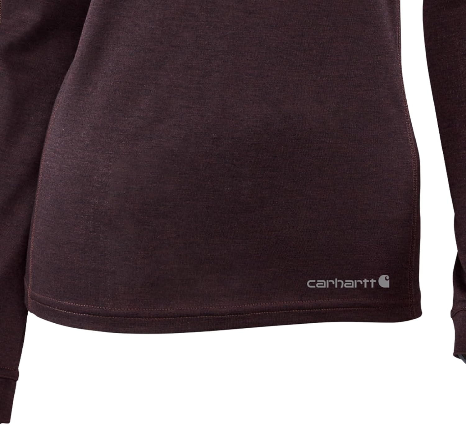 imageCarhartt Womens WBL133 Womens Base Force Heavyweight PolyWool QuartBlackberry Heather