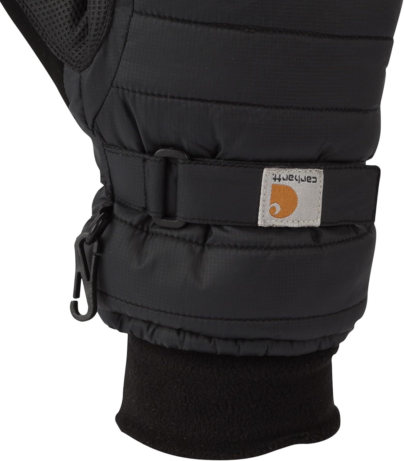 imageCarhartt Womens Waterproof Insulated Quilted Knit Cuff MittenBlack