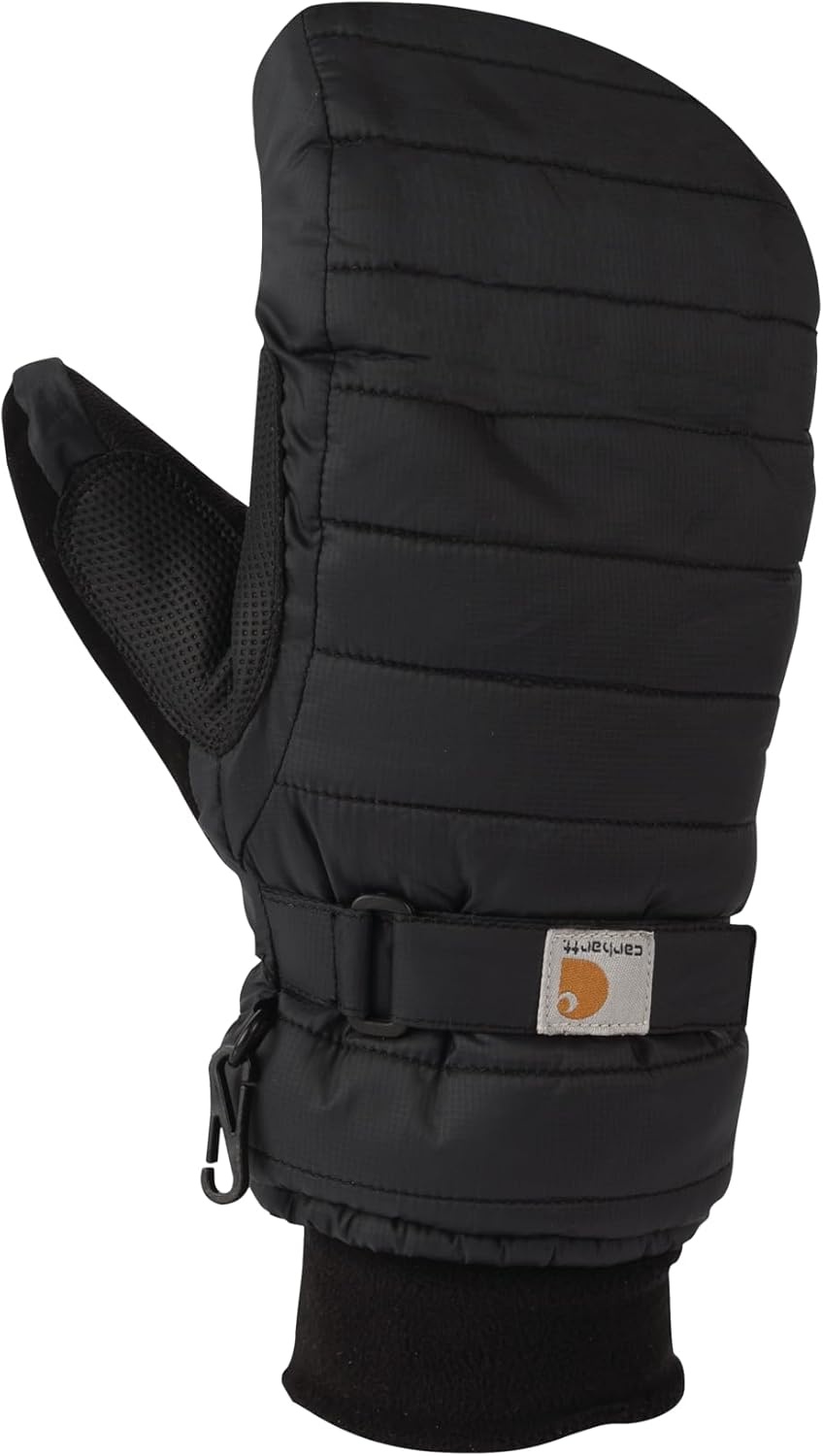 imageCarhartt Womens Waterproof Insulated Quilted Knit Cuff MittenBlack