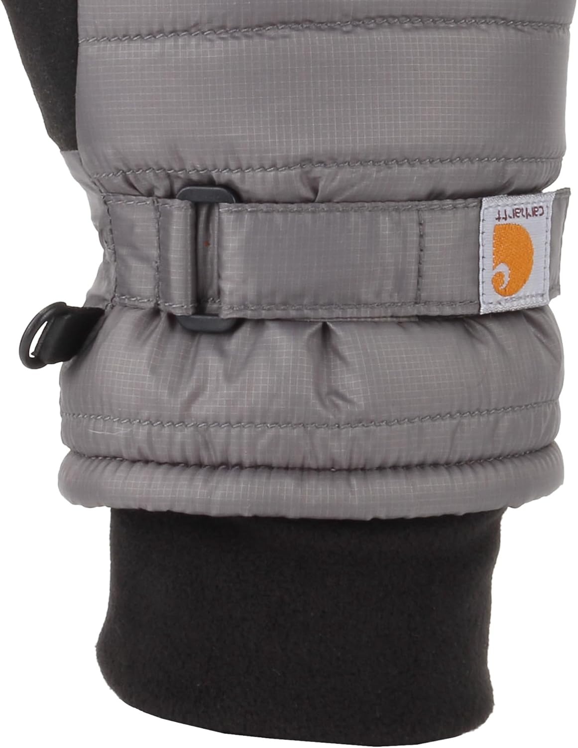 imageCarhartt Womens Waterproof Insulated Quilted Knit Cuff MittenCharcoal
