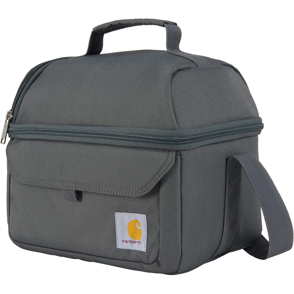 image:imageCarhartt 12 Can Two Compartment Lunch Box Durable FullyInsulated Lunch Bag for Women amp Men Large Lunchbox GravelLarge Lunchbox Gravel