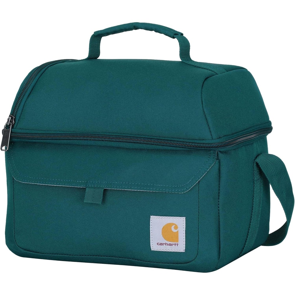 image:imageCarhartt 12 Can Two Compartment Lunch Box Durable FullyInsulated Lunch Bag for Women amp Men Large Lunchbox GravelLarge Lunchbox Greenstone