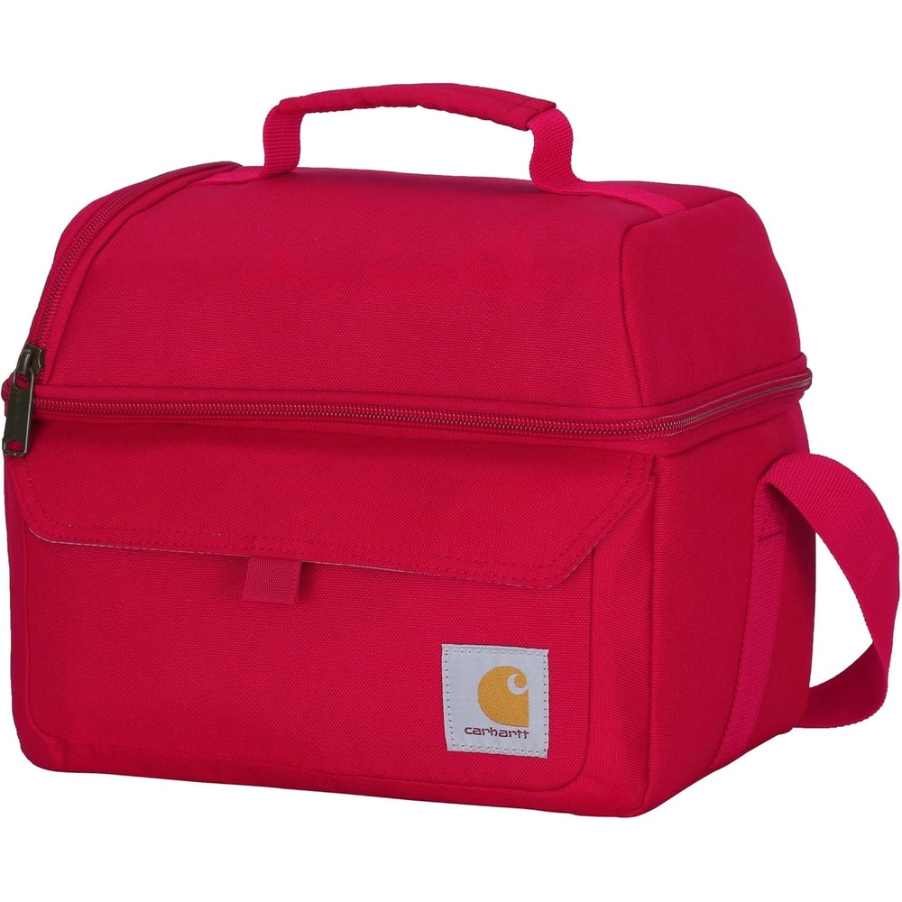 image:imageCarhartt 12 Can Two Compartment Lunch Box Durable FullyInsulated Lunch Bag for Women amp Men Large Lunchbox GravelLarge Lunchbox Industry Red
