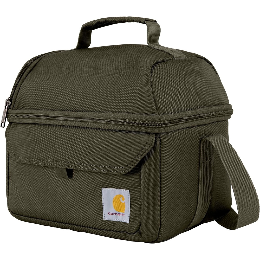 image:imageCarhartt 12 Can Two Compartment Lunch Box Durable FullyInsulated Lunch Bag for Women amp Men Large Lunchbox GravelLarge Lunchbox Tarmac