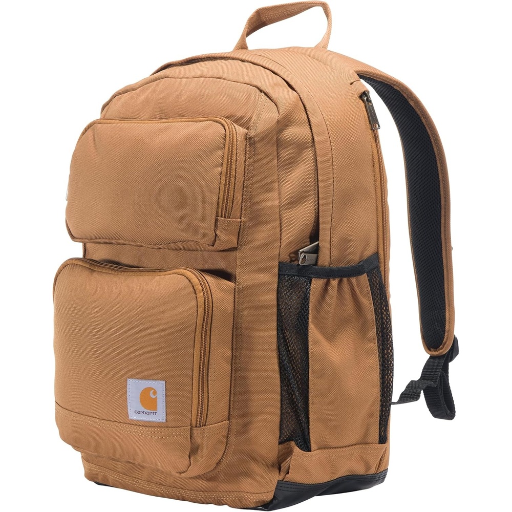 image:imageCarhartt 28L DualCompartment Backpack Durable Pack with 16 Laptop Sleeve and Duravax Abrasion Resistant Base NavyCarhartt Brown
