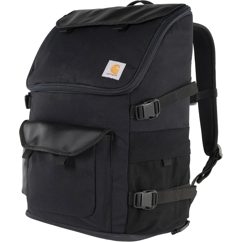 image:imageCarhartt 35L Nylon Workday Backpack Durable WaterResistant Pack with 15 Laptop Sleeve and Adjustable Shoulder Straps TarmacBlack