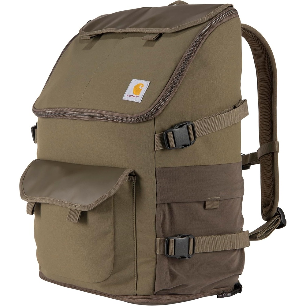 image:imageCarhartt 35L Nylon Workday Backpack Durable WaterResistant Pack with 15 Laptop Sleeve and Adjustable Shoulder Straps TarmacTarmac