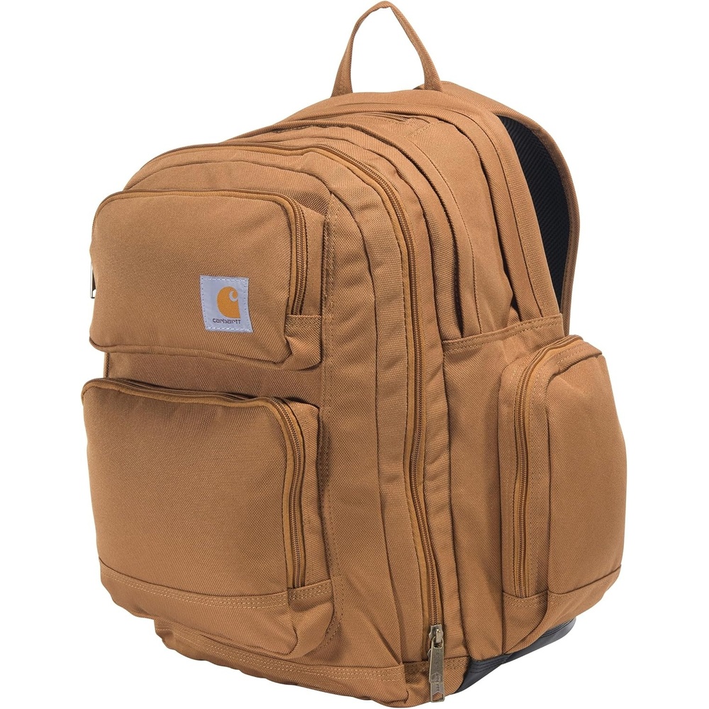 image:imageCarhartt 35L TripleCompartment Backpack Durable Pack with Laptop Sleeve and Duravax Abrasion Resistant Base BlackCarhartt Brown