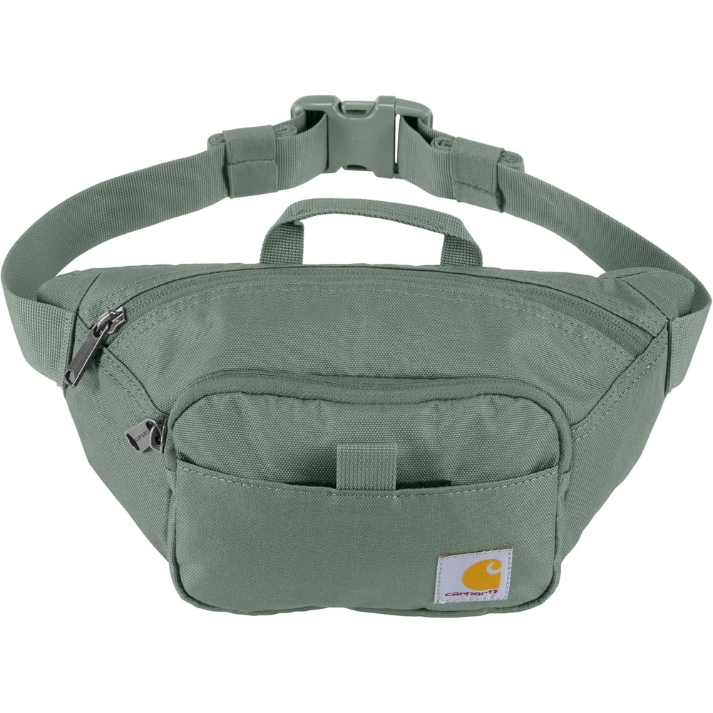 image:imageCarhartt Classic Adjustable Sling Bag Durable 600Denier Water Resistant Hip PackEssential Waist Pack Green Slate