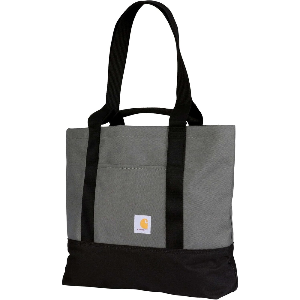image:imageCarhartt Classic Vertical Open Tote Bag Durable Water Repellent Material WHand and Shoulder StrapsGravel