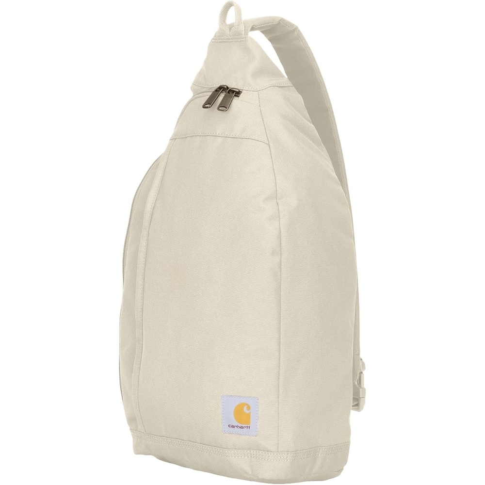 image:imageCarhartt Durable Sling Bag Crossbody Backpack with Side Release Buckle Tablet Sleeve and Adjustable Strap BlackChalk