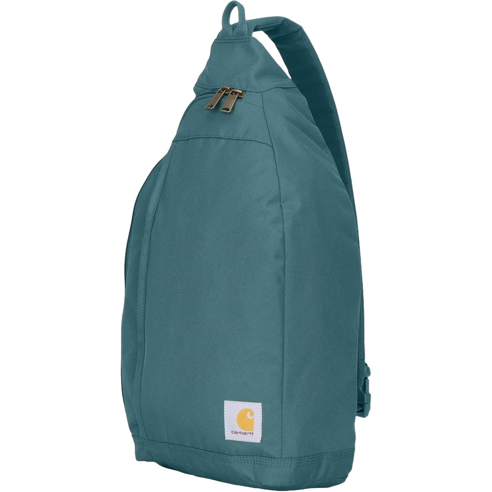 image:imageCarhartt Durable Sling Bag Crossbody Backpack with Side Release Buckle Tablet Sleeve and Adjustable Strap BlackHarbor Teal