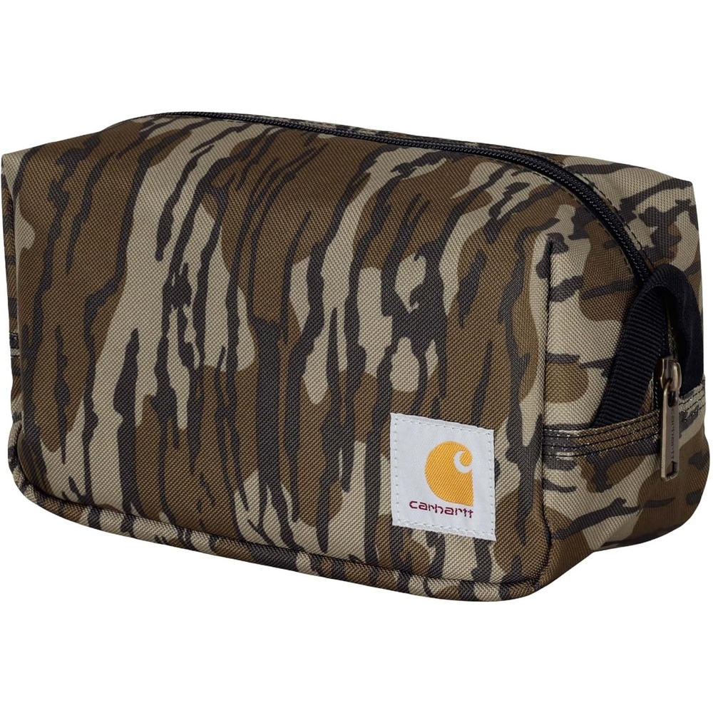image:imageCarhartt Durable Travel Kit Organize Essentials Wthe Water Resistance Toiletry Bag BlackMossy Oak Bottomlands