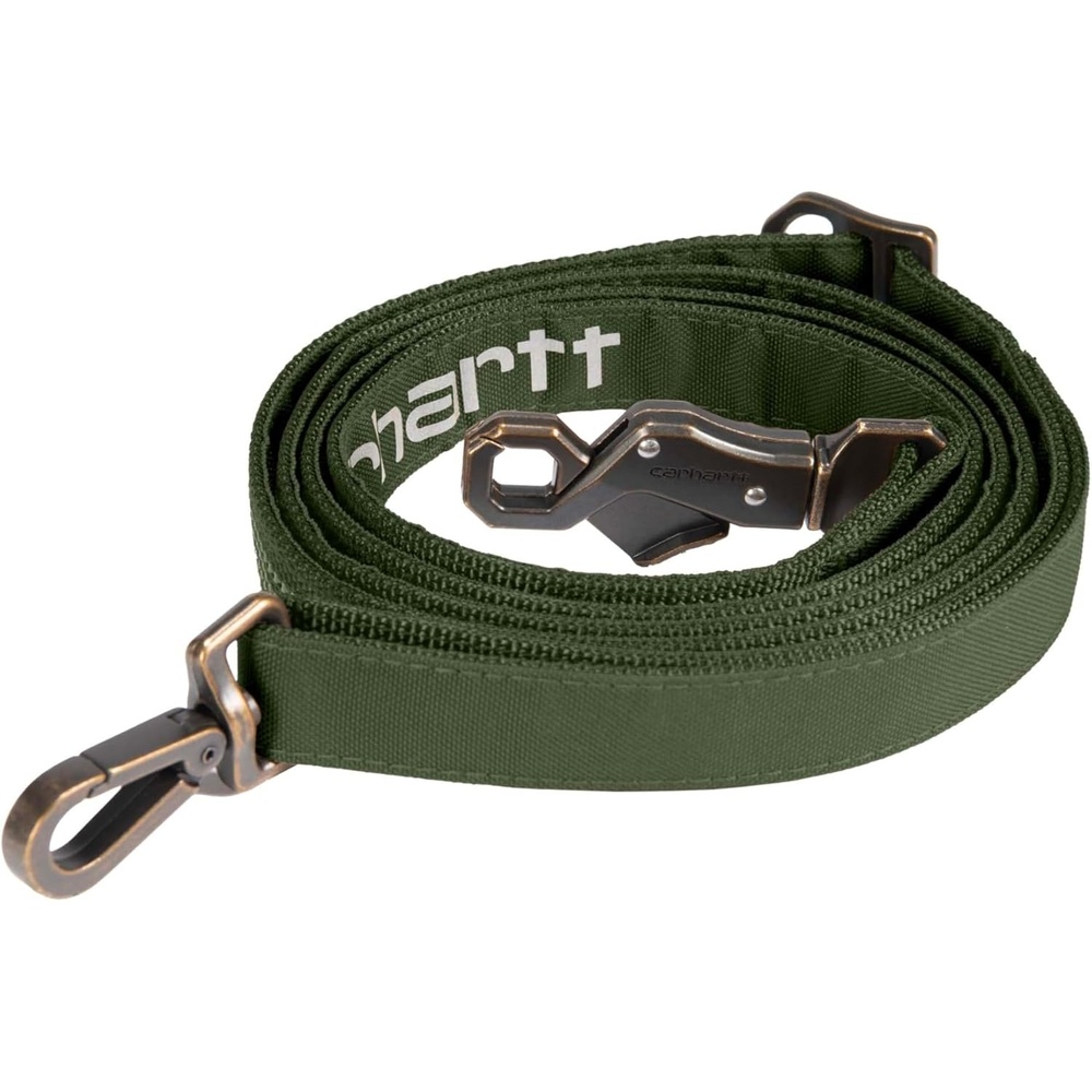 imageCarhartt Field Dog Leash Durable 600Denier Fabric WAdjustable Metal DRing Hardware Carhartt Brown LargeOak Leaf