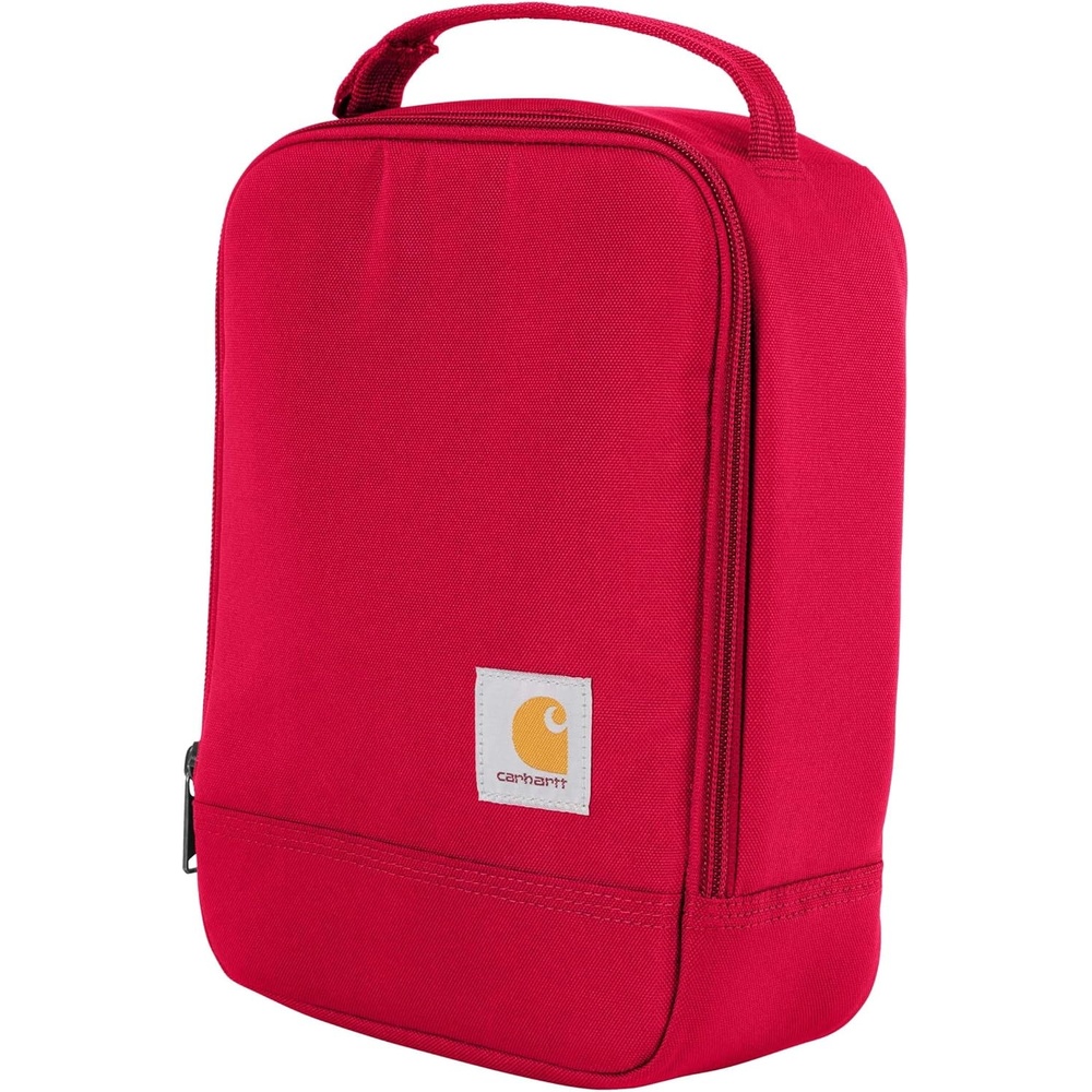 image:imageCarhartt Insulated Lunch Cooler For Men and Women Fully Insulated Lunch Pale for Everyday Use Carhartt BrownIndustry Red
