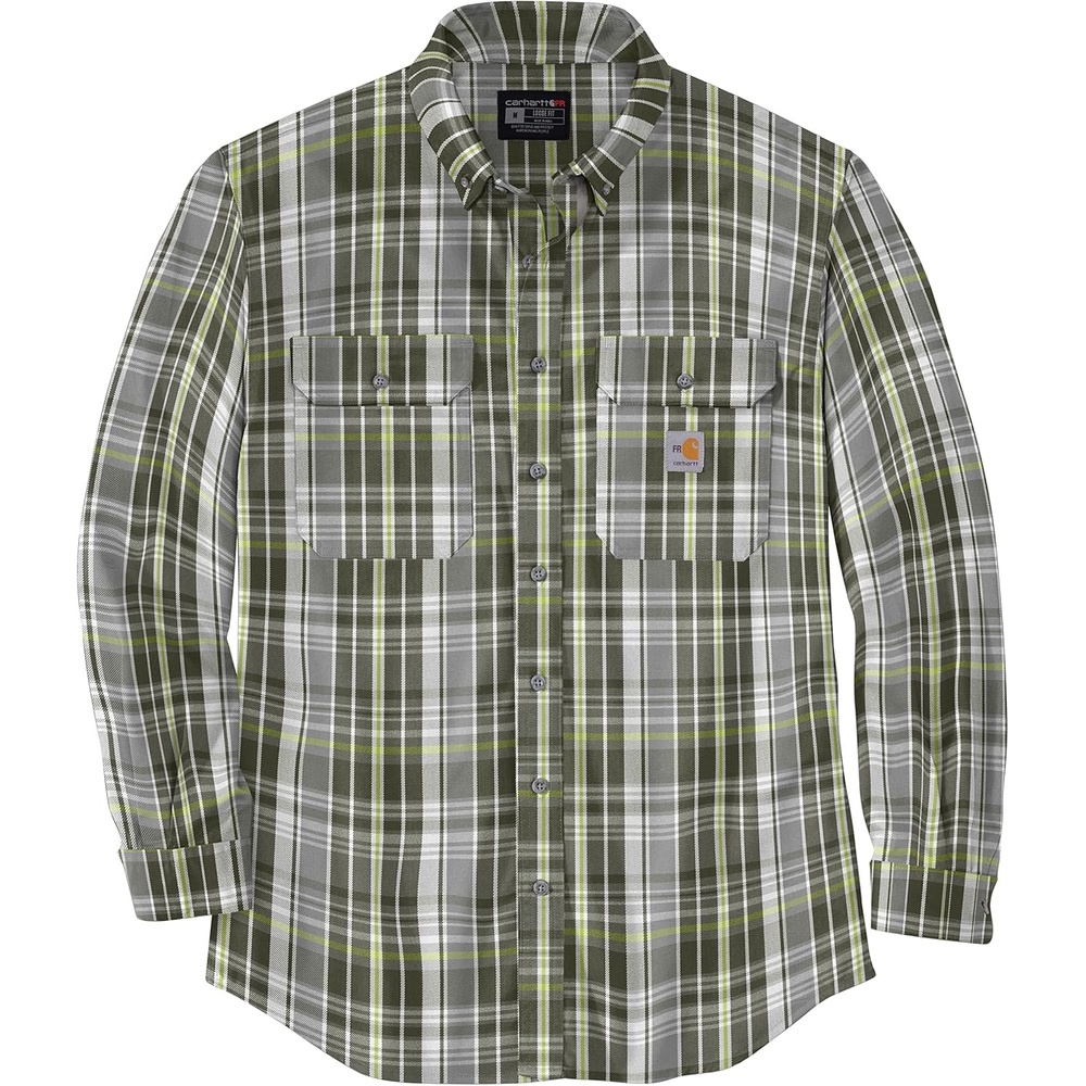 image:imageCarhartt Mens 104507 FlameResistant Force Rugged Flex LooseBasilCarhartt Gray