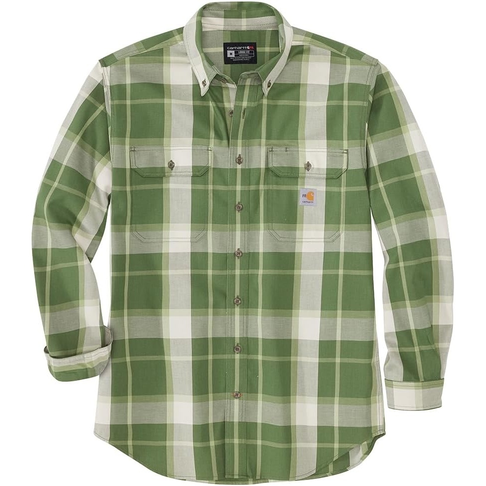 image:imageCarhartt Mens 104507 FlameResistant Force Rugged Flex LooseChiveDried Clay