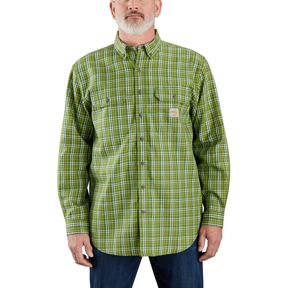 image:imageCarhartt Mens 104507 FlameResistant Force Rugged Flex LooseChiveMountain View