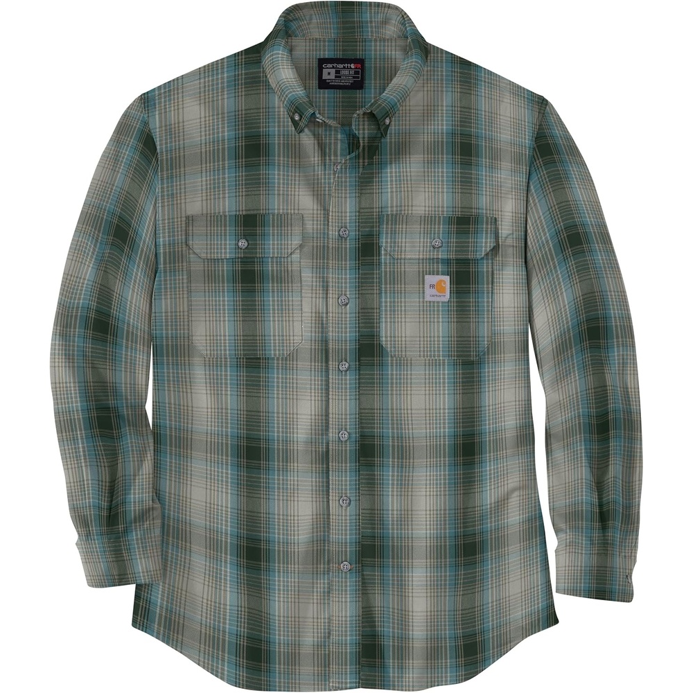 image:imageCarhartt Mens 104507 FlameResistant Force Rugged Flex LooseMountain ViewSummer Blue