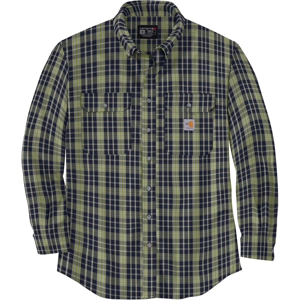 image:imageCarhartt Mens 104507 FlameResistant Force Rugged Flex LooseNavySour Apple