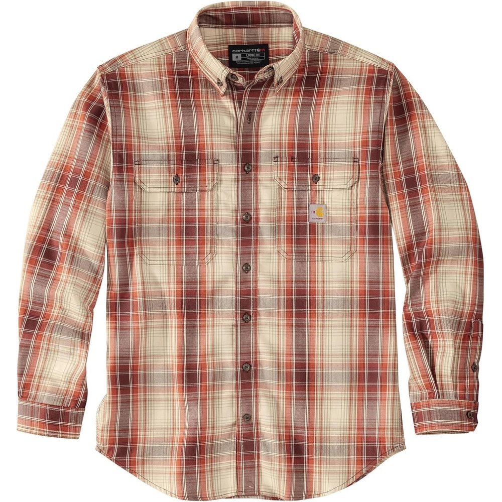 image:imageCarhartt Mens 104507 FlameResistant Force Rugged Flex LoosePortBaked Clay