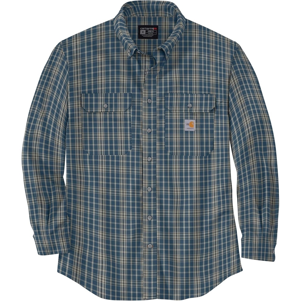 image:imageCarhartt Mens 104507 FlameResistant Force Rugged Flex LooseStorm BlueShadow