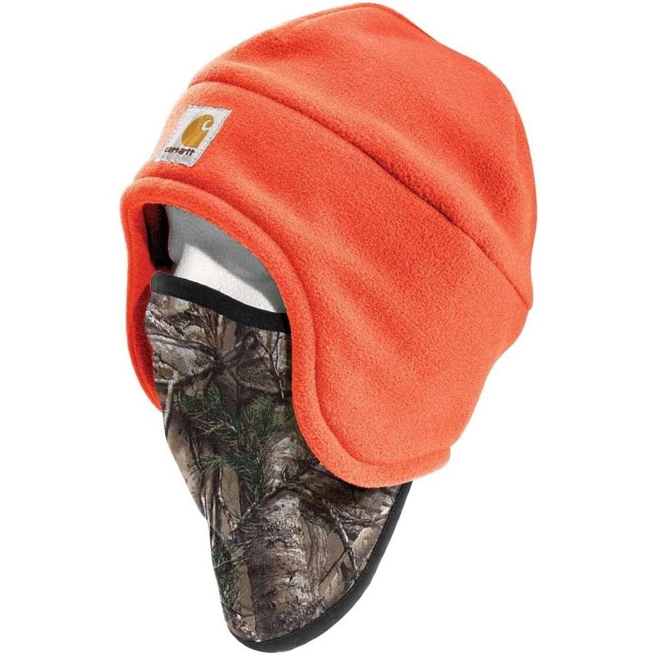 image:imageCarhartt Mens A202 Fleece 2in1 HeadwearHunter Orange