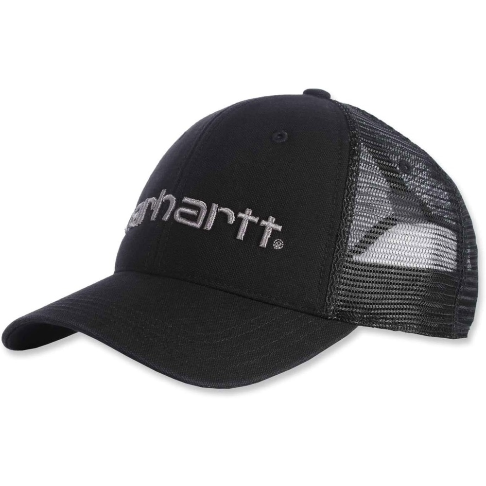 image:imageCarhartt Mens Canvas MeshBack Logo Graphic CapBlack