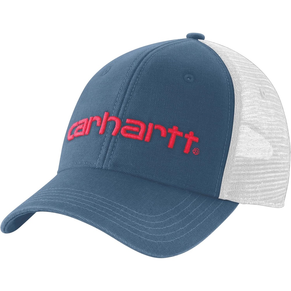 image:imageCarhartt Mens Canvas MeshBack Logo Graphic CapDeep Ocean