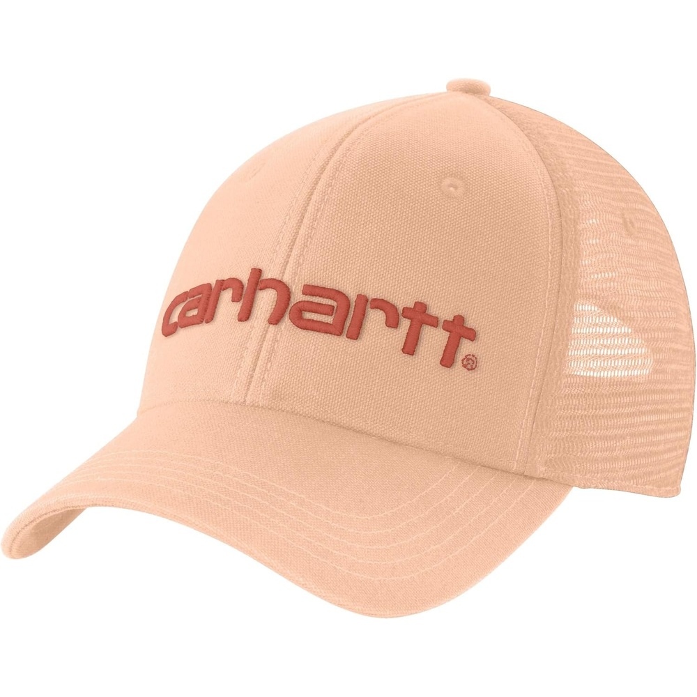 image:imageCarhartt Mens Canvas MeshBack Logo Graphic CapPale Apricot