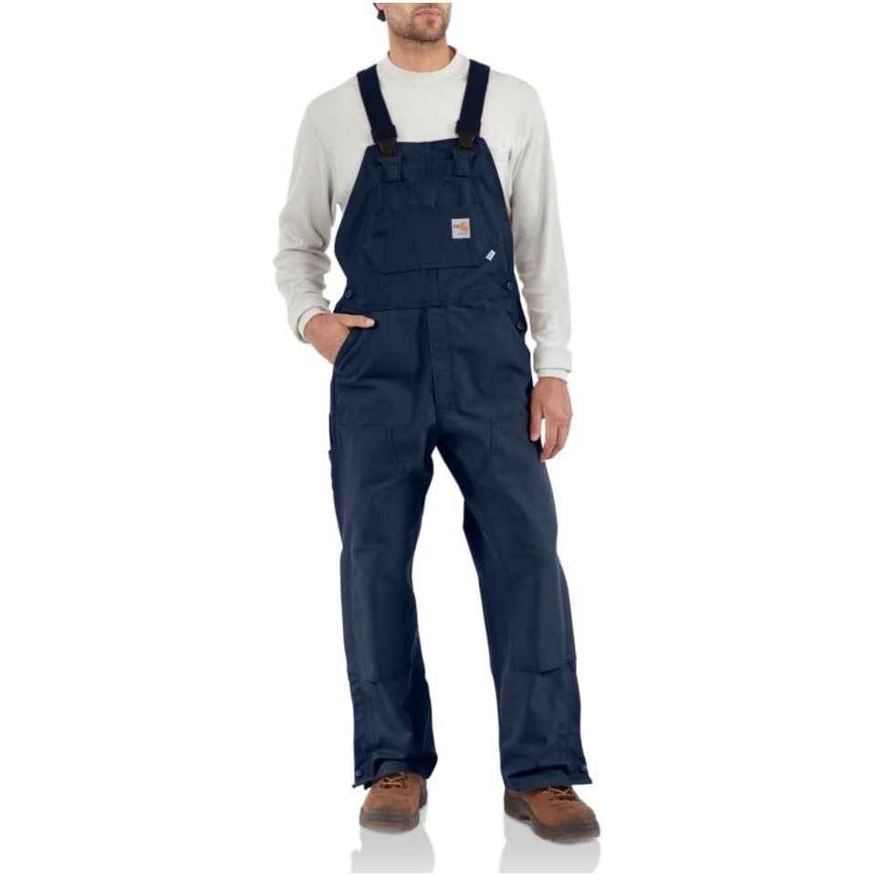 image:imageCarhartt Mens FR Duck Bib OverallDark Navy