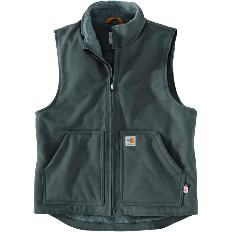 image:imageCarhartt Mens FR Duck Mock Neck VestGravel