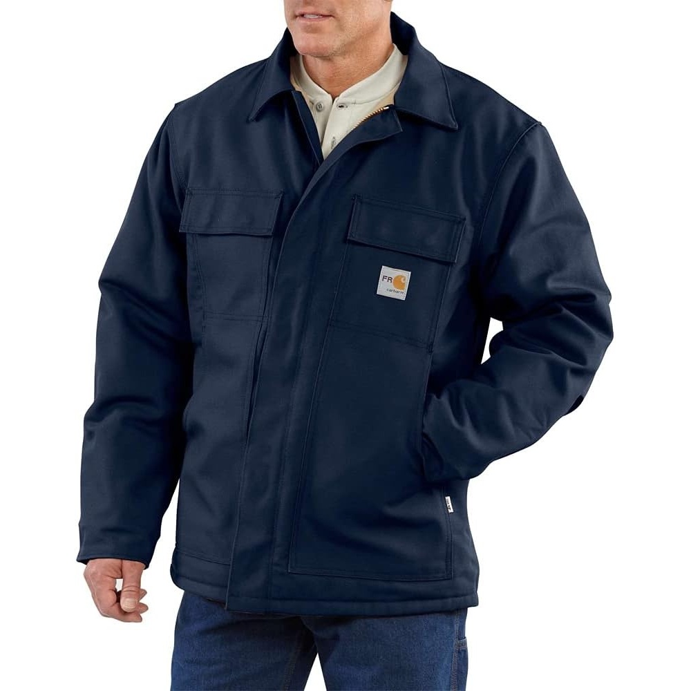 image:imageCarhartt Mens FR Duck Traditional CoatDark Navy