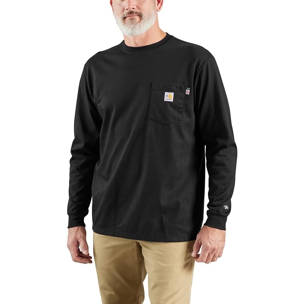 image:imageCarhartt Mens FR Force Dearborn Loose LS TShirtBlack