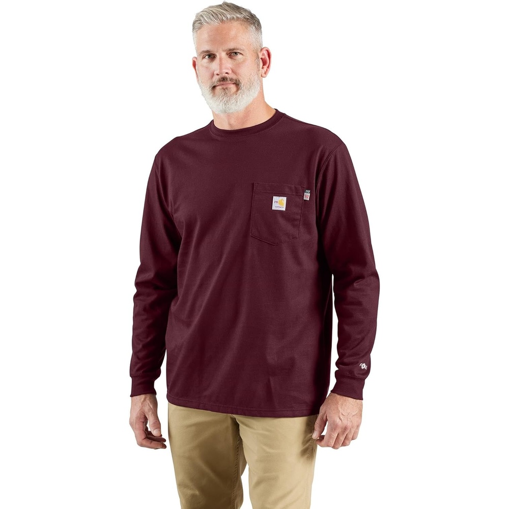 image:imageCarhartt Mens FR Force Dearborn Loose LS TShirtPort
