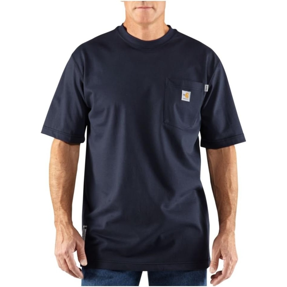 image:imageCarhartt Mens FR Force Dearborn Loose TShirtDark Navy